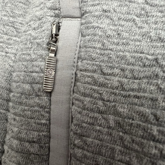 Lululemon Jacket Women's Size Small Textured Gray Full Zip Wool Blend Activewear - Picture 10 of 12